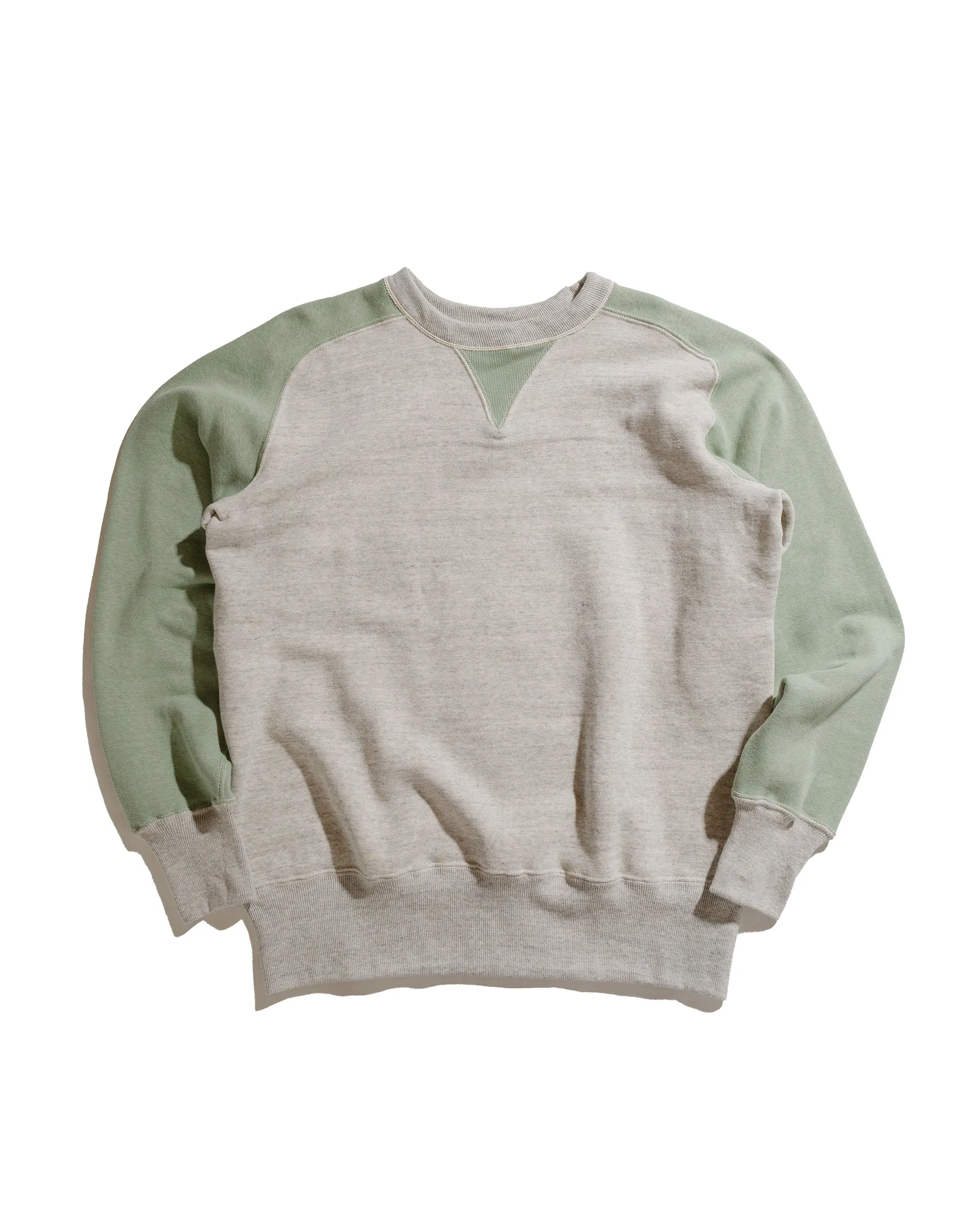 Warehouse Lot. JG-CS20 Freedom Sweats Oatmeal/Light Green weekday wear