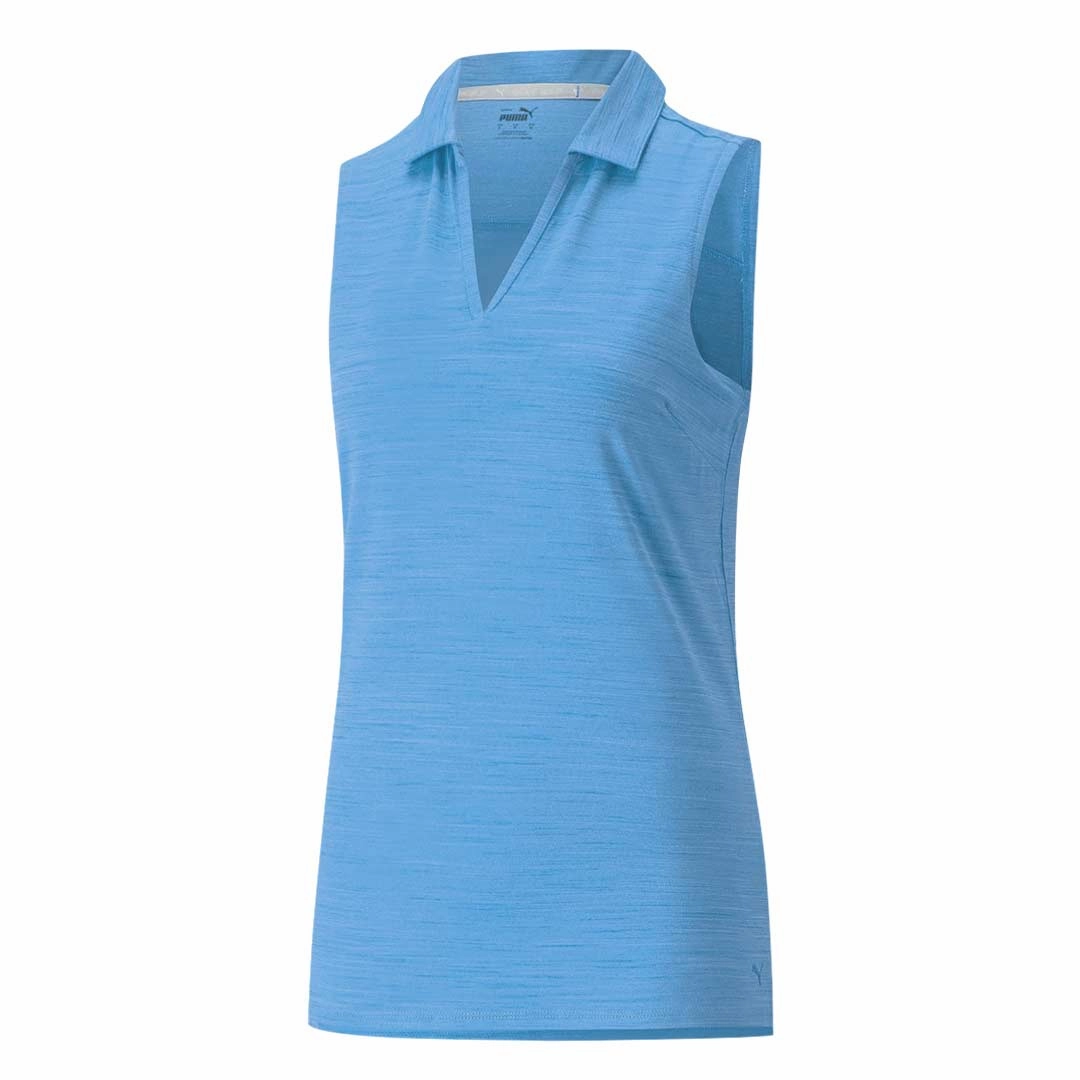 Ultra Soft Weave Vented Back Design Puma - Women's Cloudspun Coast Sleeveless Polo (532992 29)