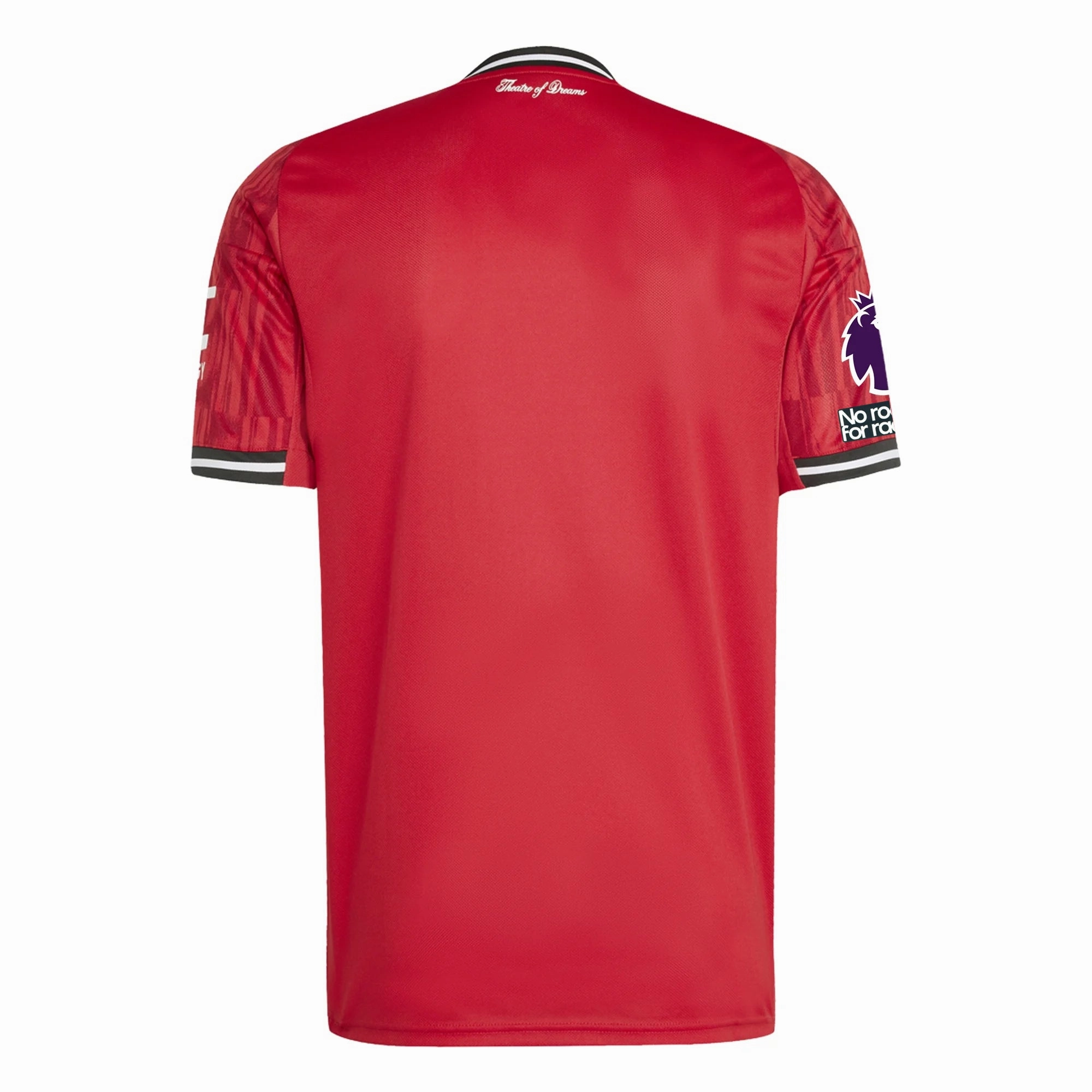 adidas Men's Manchester United Home Jersey 25/26 w/ EPL   NRFR Patches (Red) Lightweight Fit Lightweight Core Spacing