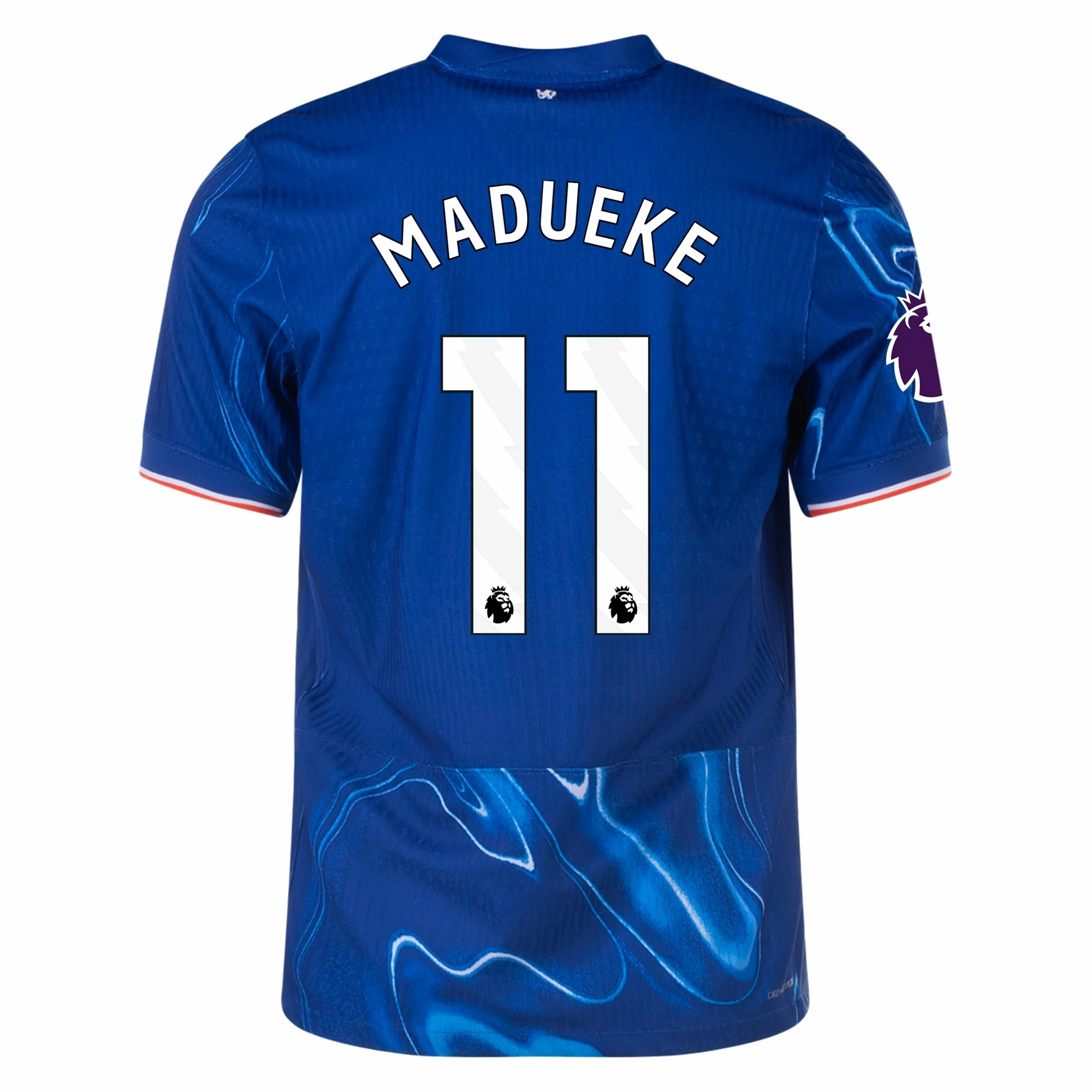 Nike Chelsea Authentic Noni Madueke Home Jersey w/ EPL Patch 24/25 (Rush Blue/Team Orange) Unisex Fit
