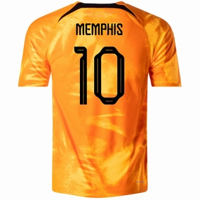 Casual Performance Sport Flex Nike Netherlands Memphis Depay Match Authentic Home Jersey 22/23 (Laser Orange/Black)