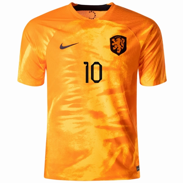 Match Look Nike Netherlands Memphis Depay Match Authentic Home Jersey 22/23 (Laser Orange/Black)