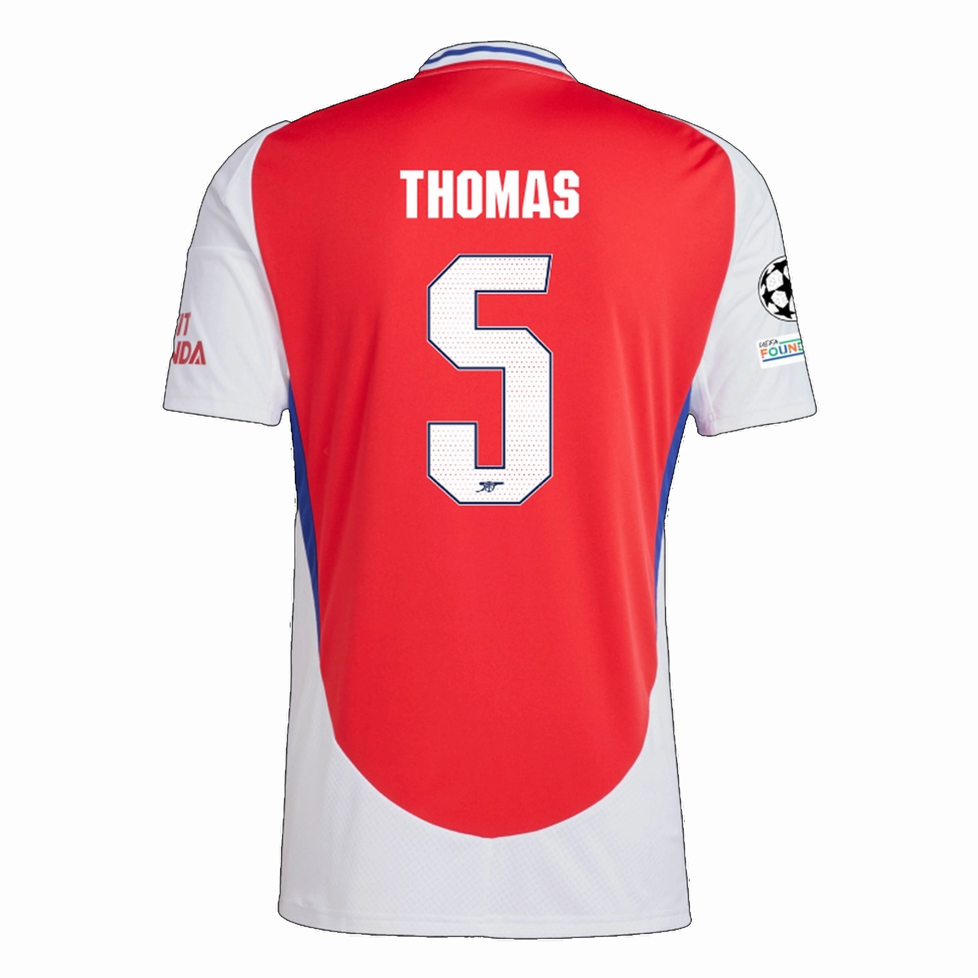 Balanced Fit Street Ready adidas Arsenal Thomas Partey Home Jersey w/ Champions League Patches 24/25 (Better Scarlet/White)