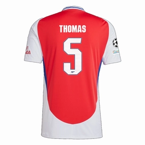 Weightless Layering Material adidas Arsenal Thomas Partey Home Jersey w/ Champions League Patches 24/25 (Better Scarlet/White)