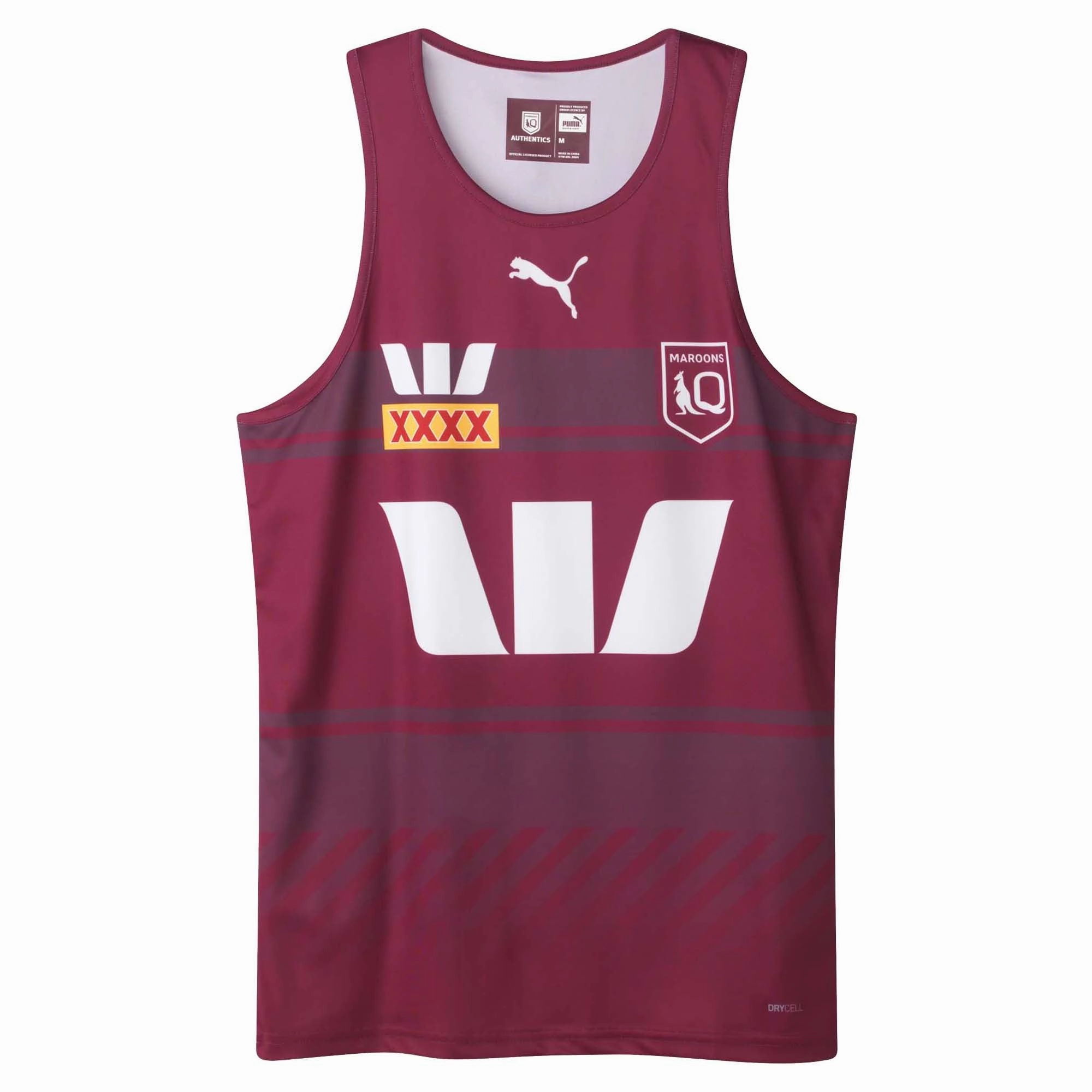 basic Wide Men's State Of Origin Queensland Maroons 2025 Training Singlet