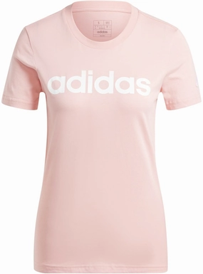Water Based Ink Print Cozy and Fashionable Women's Essentials Slim Logo T-Shirt