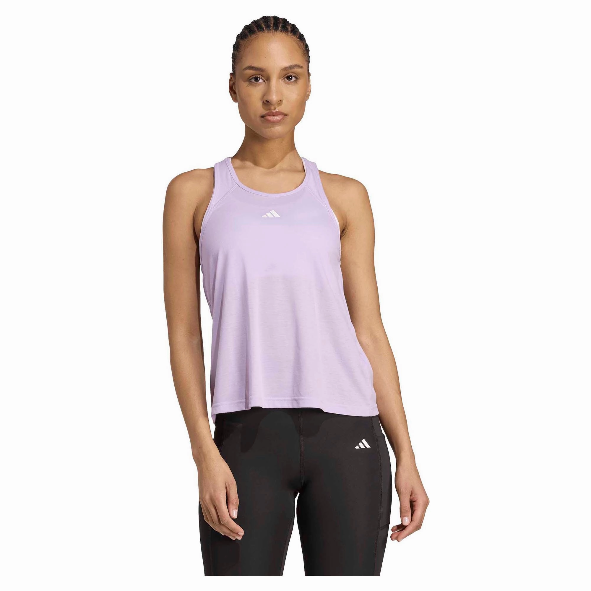 location key Women's Workout Essentials Minimal Branding Racerback Tank Top