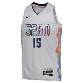 Practical Wear Anytime Layer Junior's NBA Denver Nuggets Nikola Jokic 2024/25 City Edition Swingman Jersey