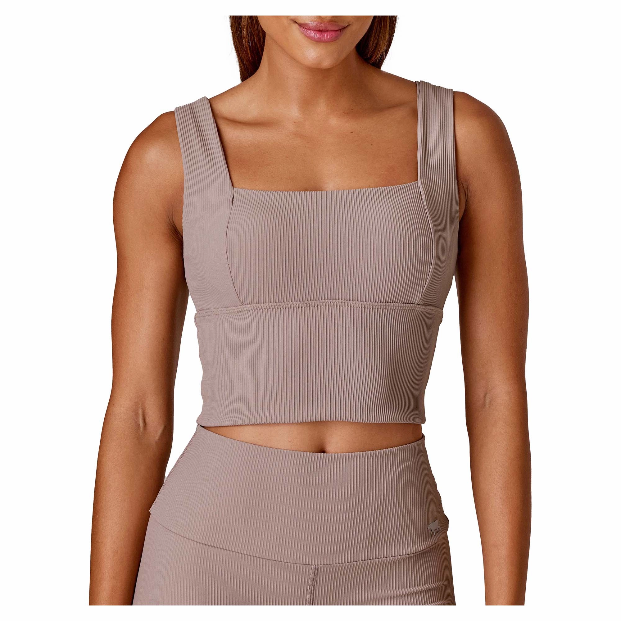 Women's Holy Grail Ribbed Push Up Mid Support Bra Tank entertainment most