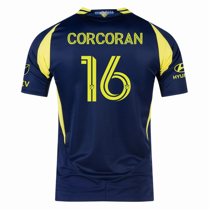 Athletic Collar Style Quick Release Zipper Tech adidas Nashville Authentic Matthew Corcoran Away Jersey w/ MLS   Apple TV 25/26 (Tena Blue)