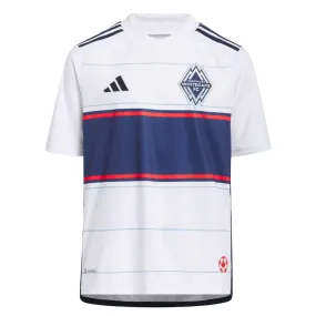 All-day Comfort Friction Free Hemline Design adidas - Kids' (Youth) Vancouver Whitecaps 23/24 Home Jersey (HU1389)