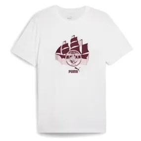 Simple and Light Puma Manchester City Football Culture T-Shirt (Puma White/Dark Jasper)