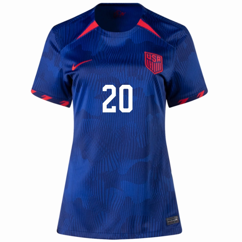 match day Nike Womens United States Mark Mckenzie Away Jersey 23/24 (Hyper Royal/Loyal Blue)