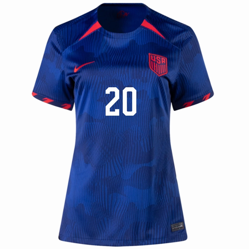 Rush Ready True Fit Nike Womens United States Mark Mckenzie Away Jersey 23/24 (Hyper Royal/Loyal Blue)