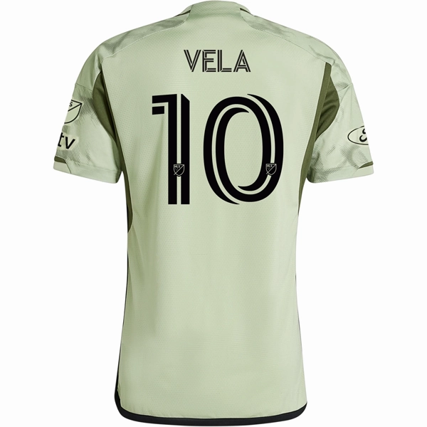 Quick Action Durable Double Needle Hem adidas LAFC Authentic Carlos Vela Away Jersey w/ MLS   Apple TV   Ford Patches 24/25 (Magic Lime)