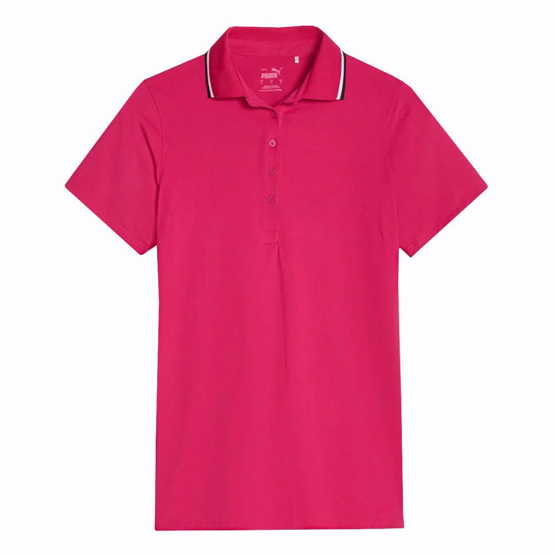 Breathable Performance Puma - Women's Cloudspun Tipped Short Sleeve Polo (622155 08)