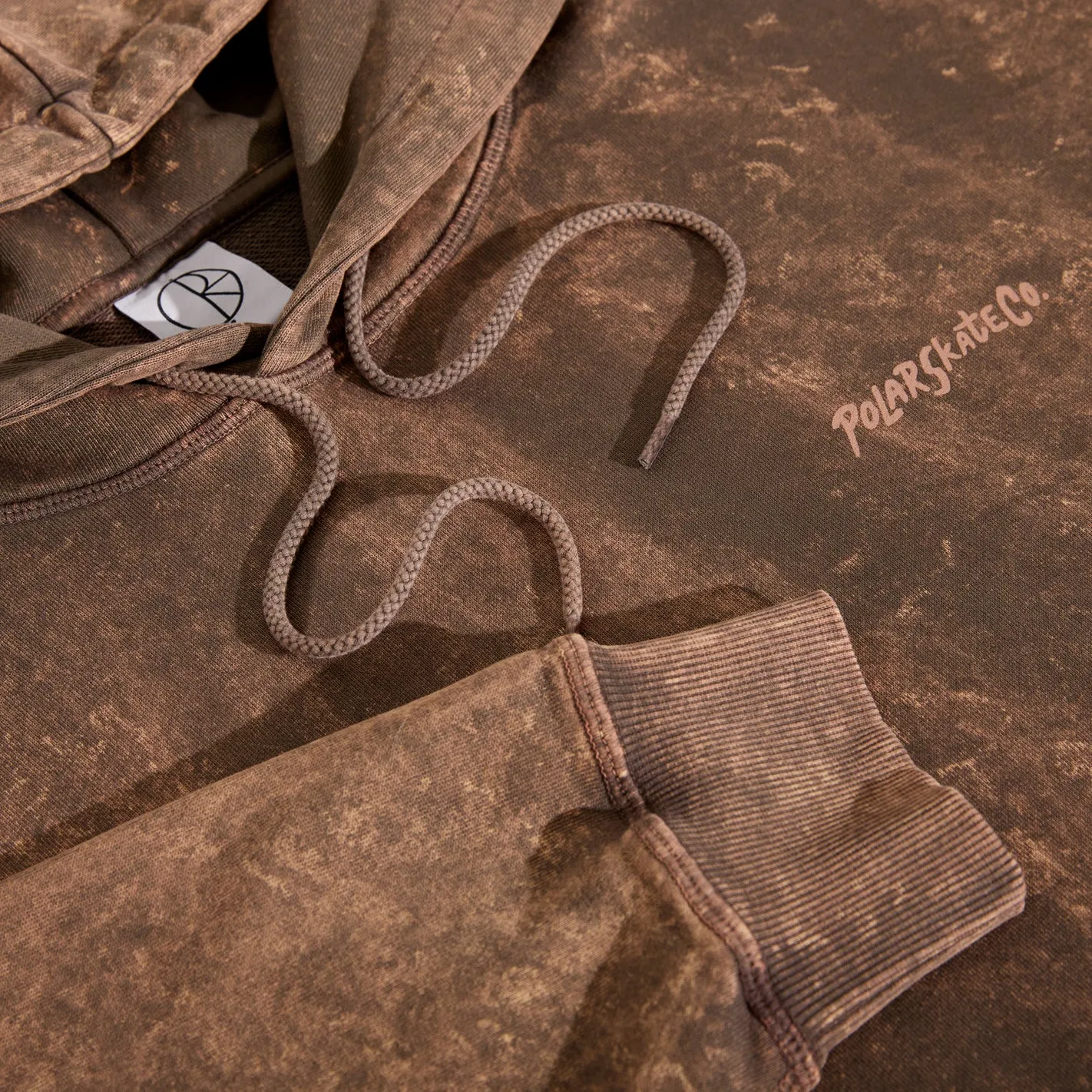 Comfy Layering product tribal energy Acid Surf Logo Hoodie (Brown)