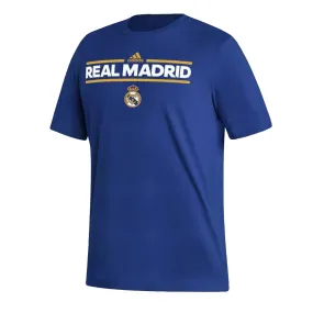 adidas Real Madrid Dassler T-Shirt (Royal/Yellow) TemperatureRegulating