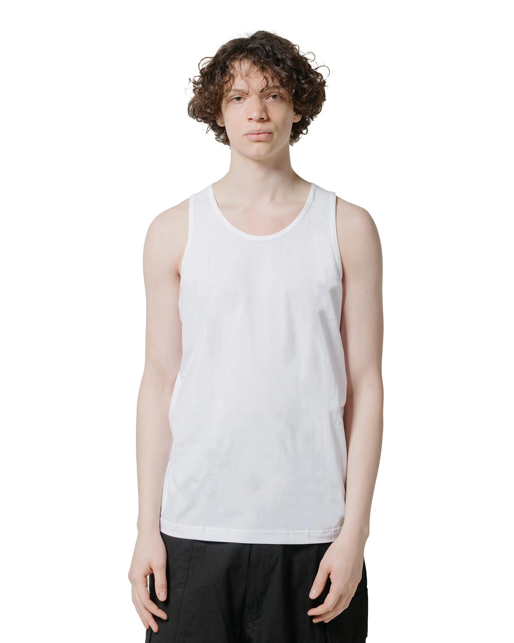Breathable Mesh Panels Smooth Seam Technology Comme des Gar?ons SHIRT Sunspel Vest White