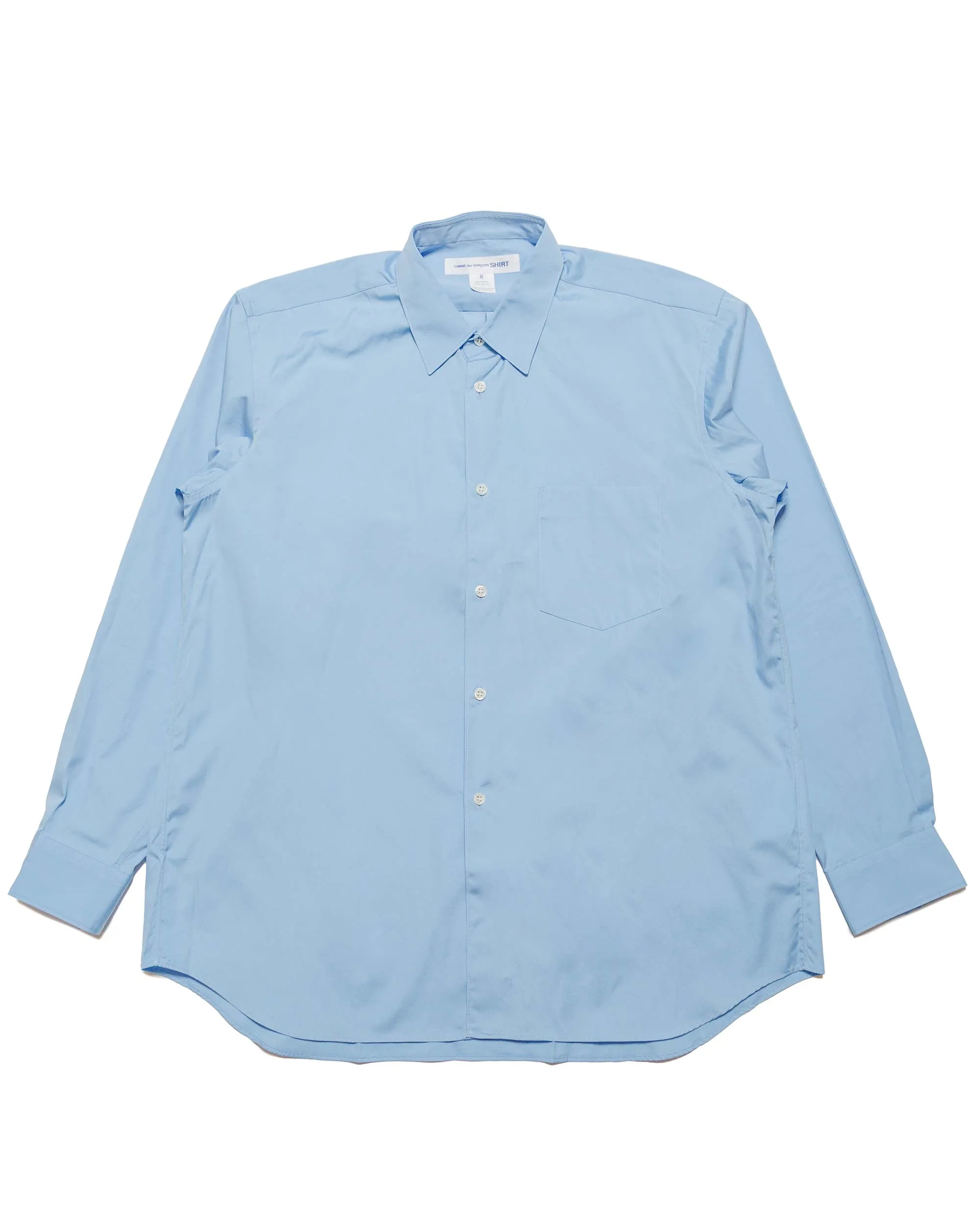 Comme des Gar?ons SHIRT Wide Classic Shirt Sky Reinforced Elasticity