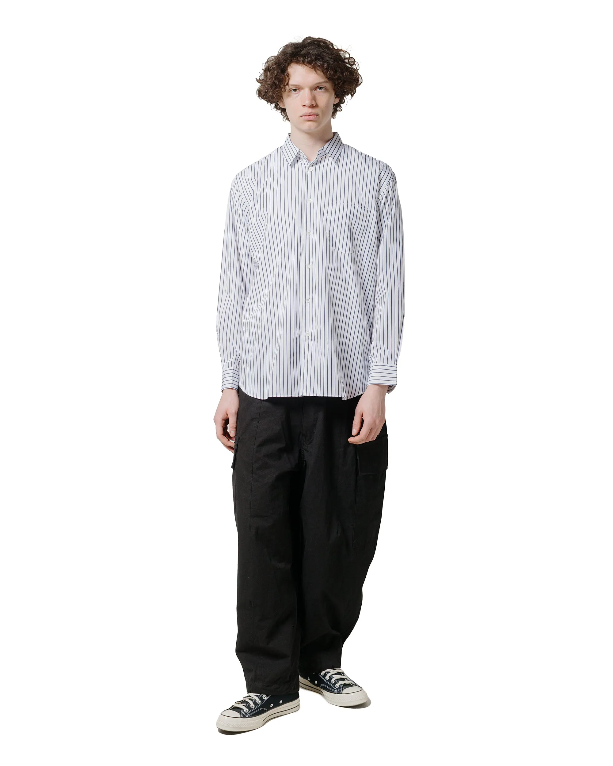 Comme des Gar?ons SHIRT Wide Classic Shirt Stripe 119 Recycled Polyester Blend