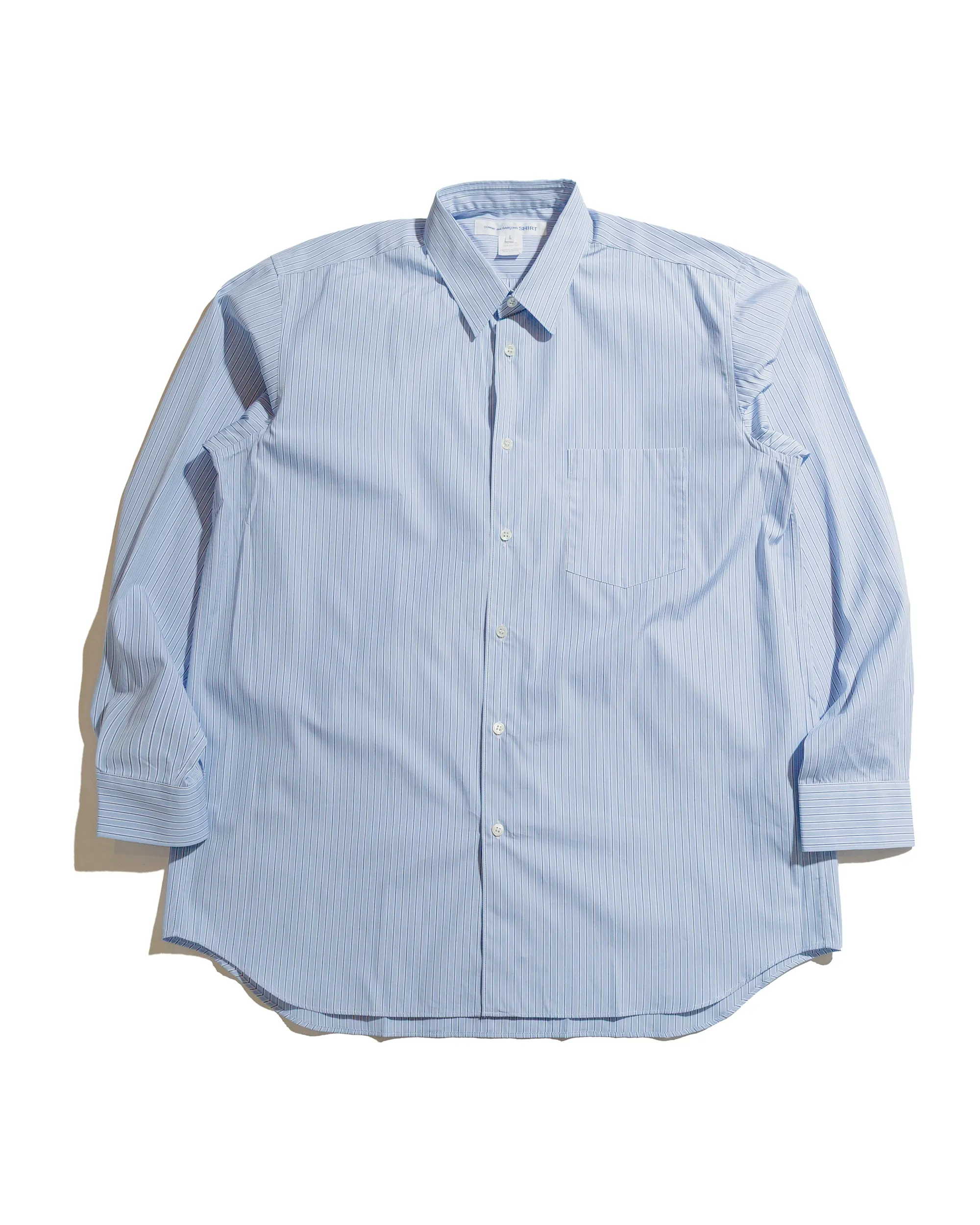 Geometric Design Comme des Gar?ons SHIRT Wide Classic Shirt Stripe 122