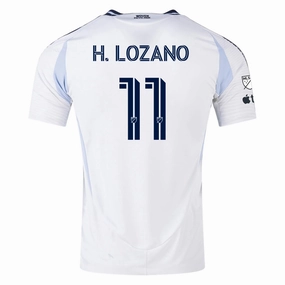 Double Layered Hem adidas San Diego FC Authentic Hirving Lozano Away Jersey 25/26 w/ MLS & Apple Patch (White)