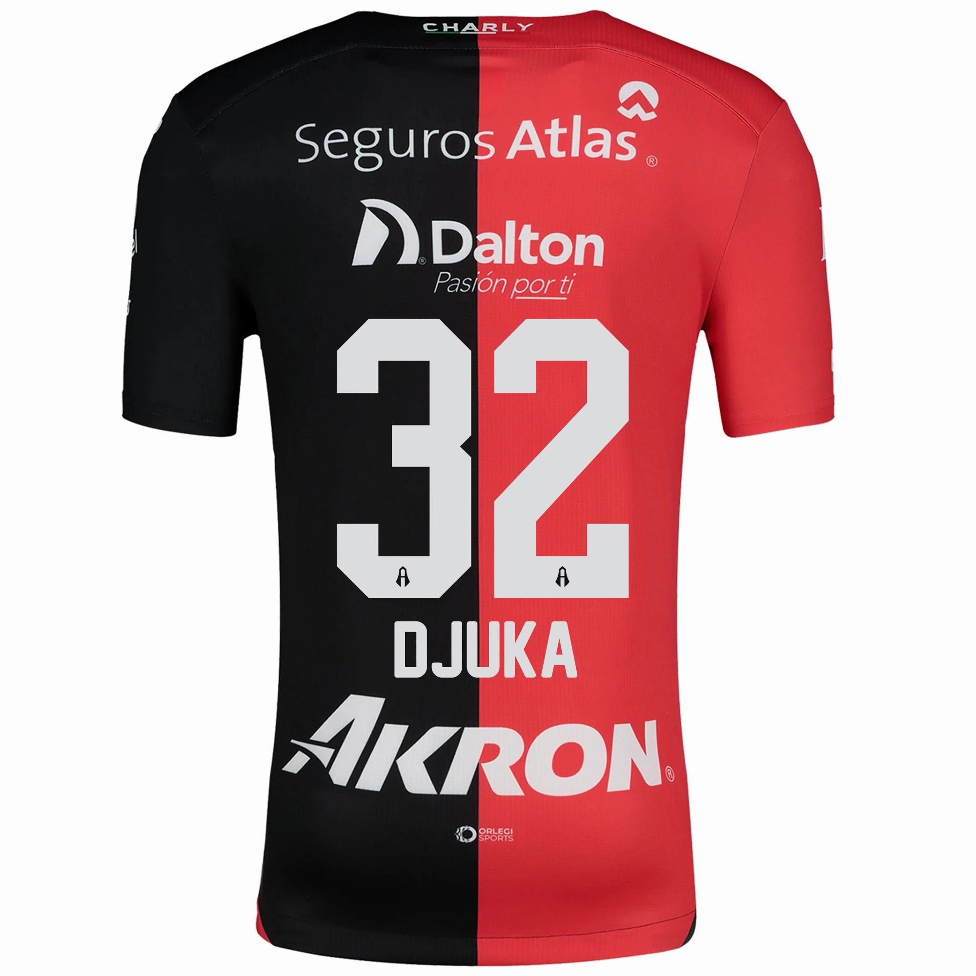 Lightweight Design Anti Pilling Treatment Charly Atlas Uros Djurdjevic Home Jersey 24/25 (Red/Black)