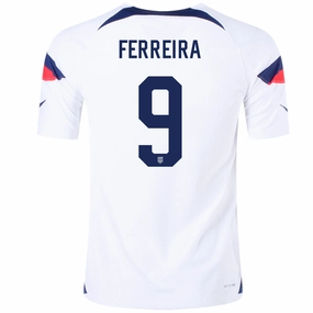 Dry Support Maximum Comfort Nike United States Authentic Match Jesus Ferreira Home Jersey 22/23 (White/Loyal Blue)