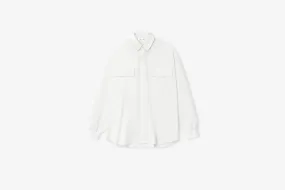 Fear of God Essentials "Oxford Shirt" M - Cloud White Neat Edge Warm Coat