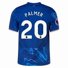 Nike Chelsea Authentic Cole Palmer Home Jersey w/ EPL Patch 24/25 (Rush Blue/Team Orange) Layered Panel Design