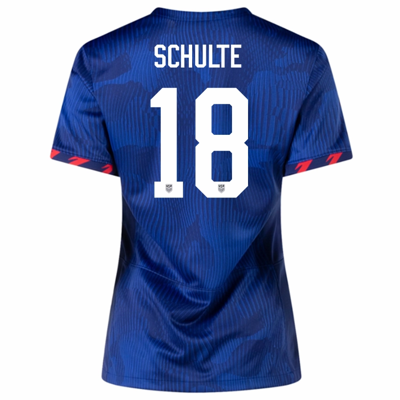Adaptive Thermal Control Game Ready Nike Womens United States Patrick Schulte Away Jersey 23/24 (Hyper Royal/Loyal Blue)