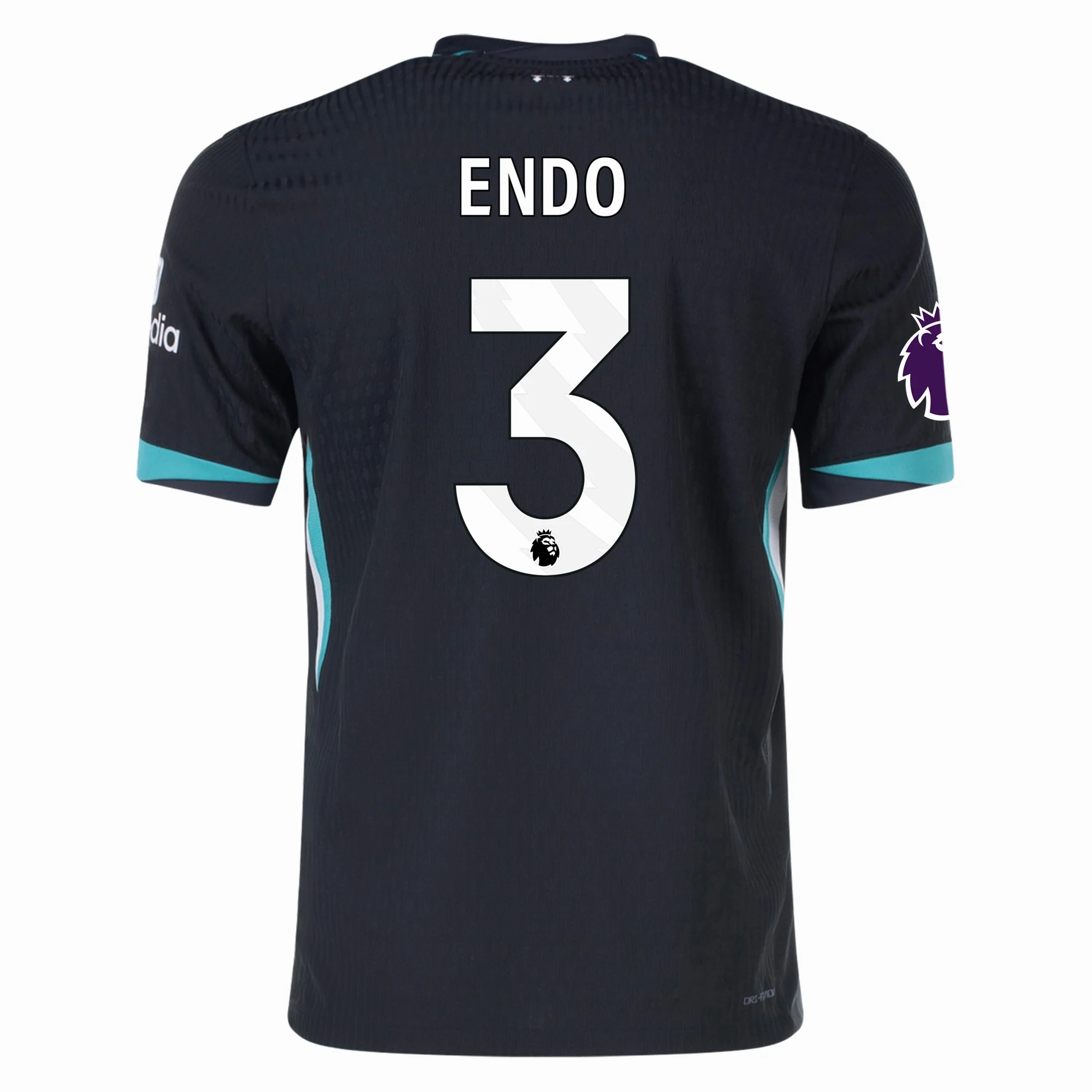 Eco Friendly Dye Process Slim Profile Nike Liverpool Authentic Wataru End?? Away Jersey w/ EPL Patch 24/25 (Night Forest/Washed Teal)