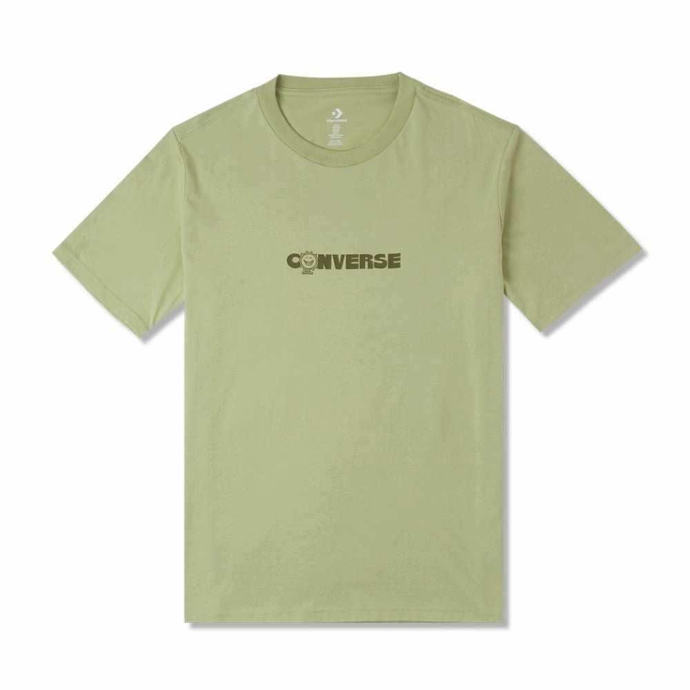 No Shrink Technology casual top Converse Earth Moon Sun T-shirt
