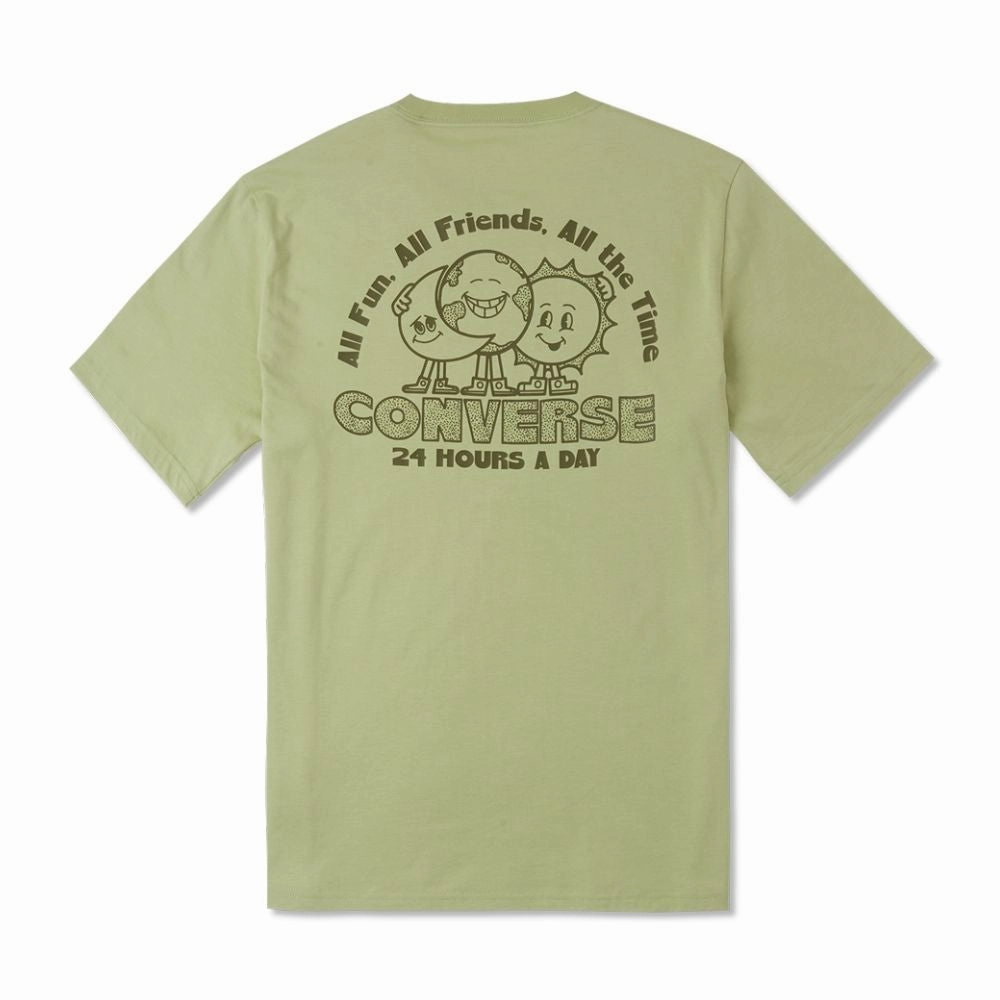 Trendy Vibe Trendy Fabric Converse Earth Moon Sun T-shirt