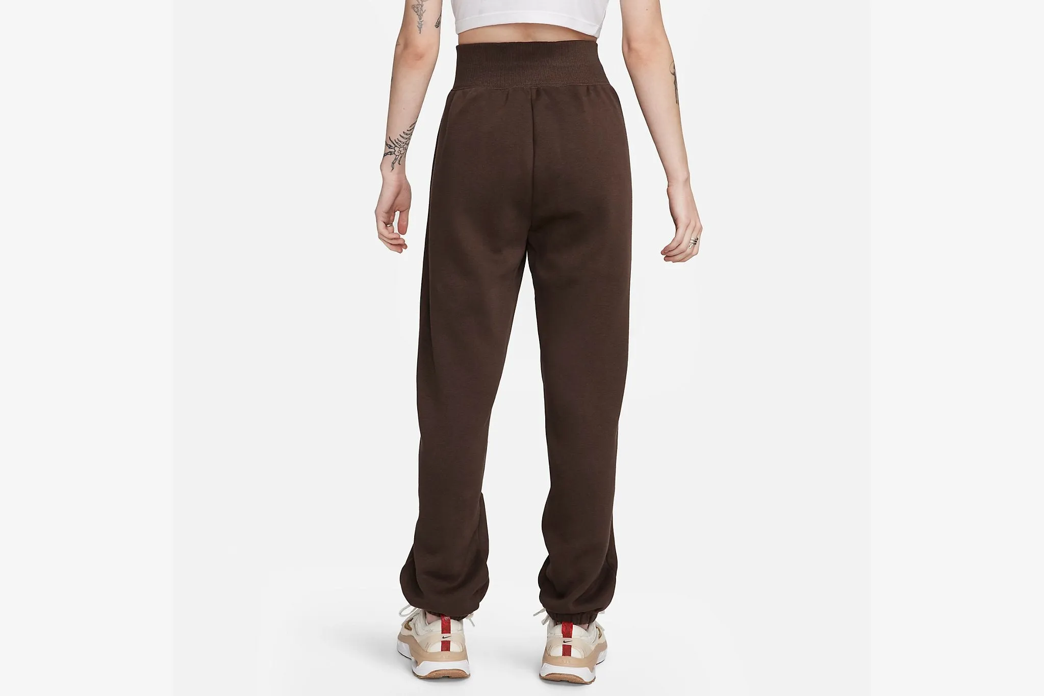 All Day Nike "Sportswear Phoenix Fleece High-Waisted Oversized Sweatpants " W -Baroque Brown/Sail