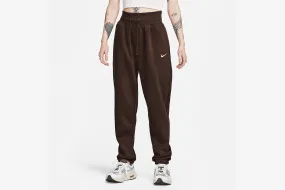 WrinkleFreeFabric Teen Fresh Nike "Sportswear Phoenix Fleece High-Waisted Oversized Sweatpants " W -Baroque Brown/Sail