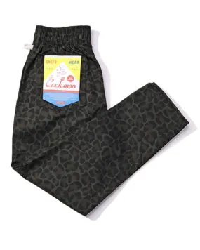 Cookman Chef Pants - Black Jaguar Still Glow