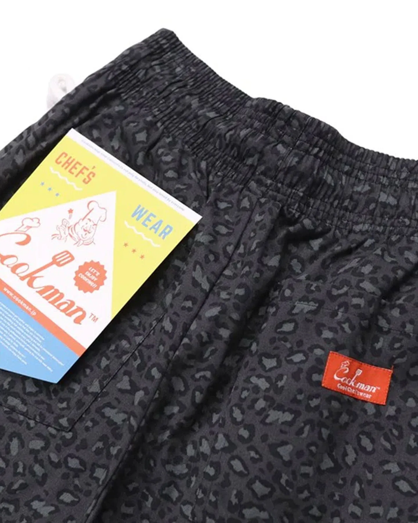 Cookman Chef Short Pants - Black Leopard Collapsible Hood