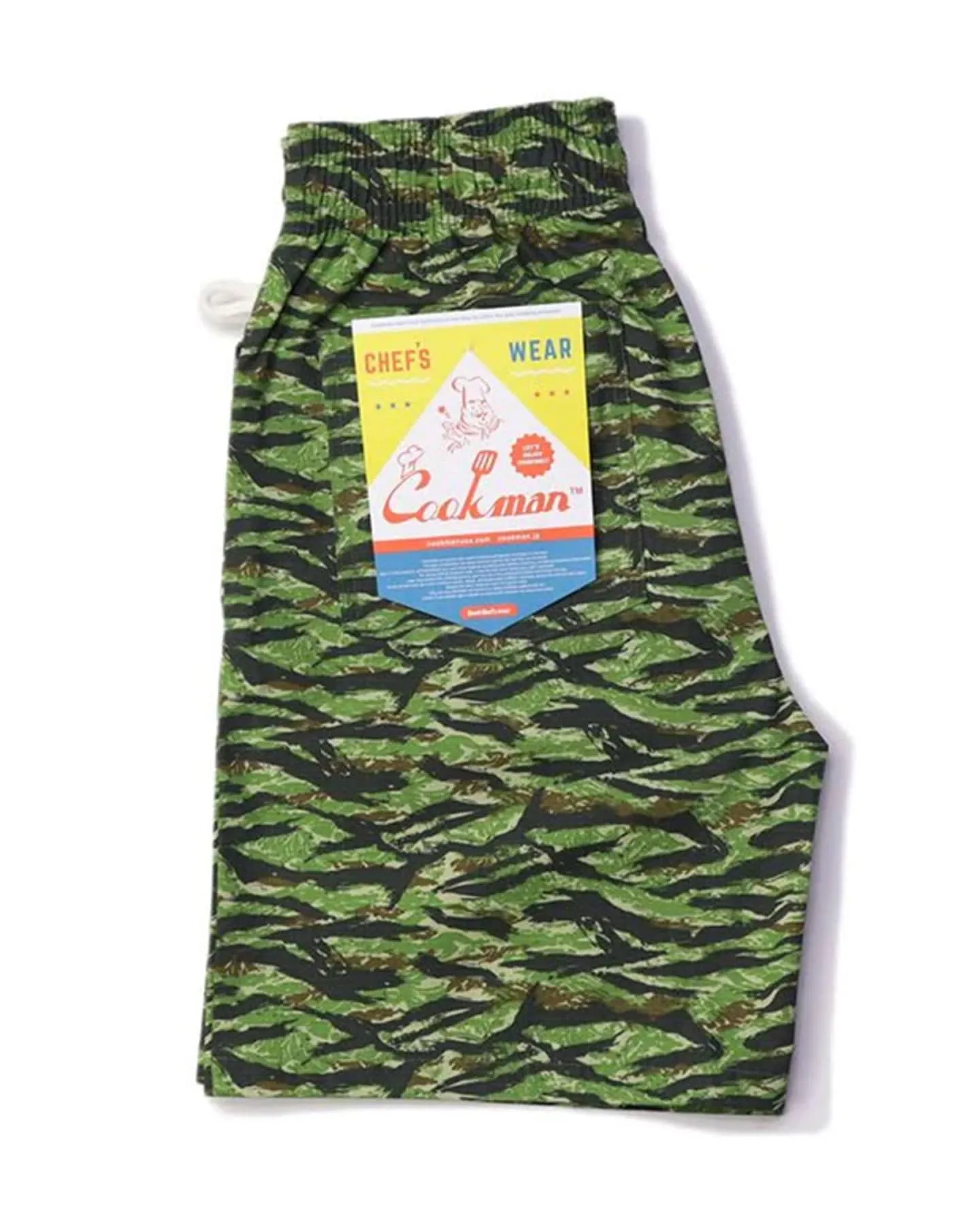 Craft Core Trendy Trousers Cookman Chef Short Pants - Ripstop Tiger Camo Green