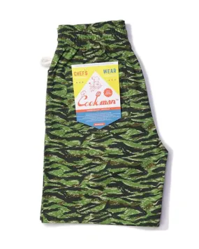 Cookman Chef Short Pants - Ripstop Tiger Camo Green Heart Soul Fashion Core