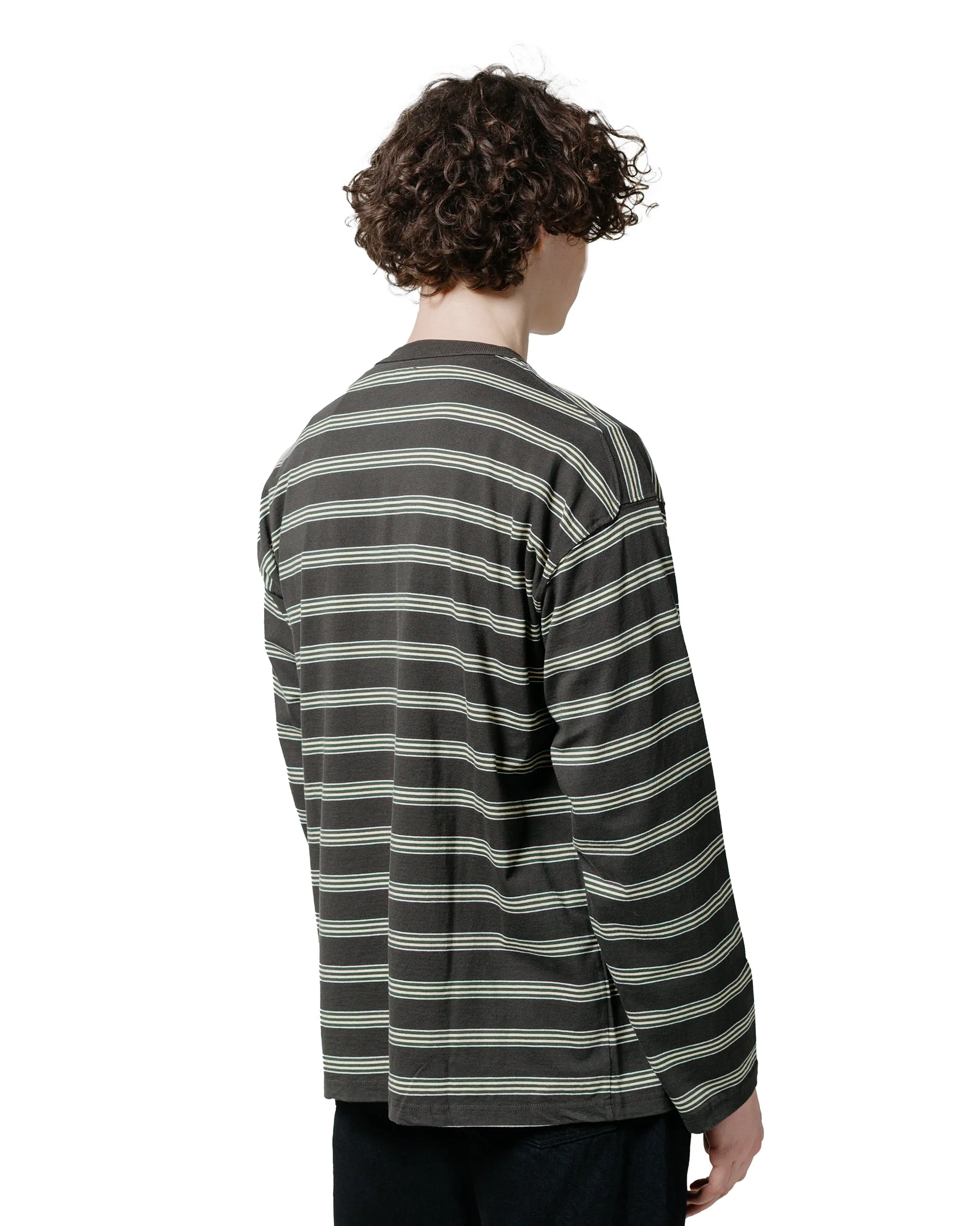 Phigvel Border Long Sleeve Top Graphite/Yellow proper length