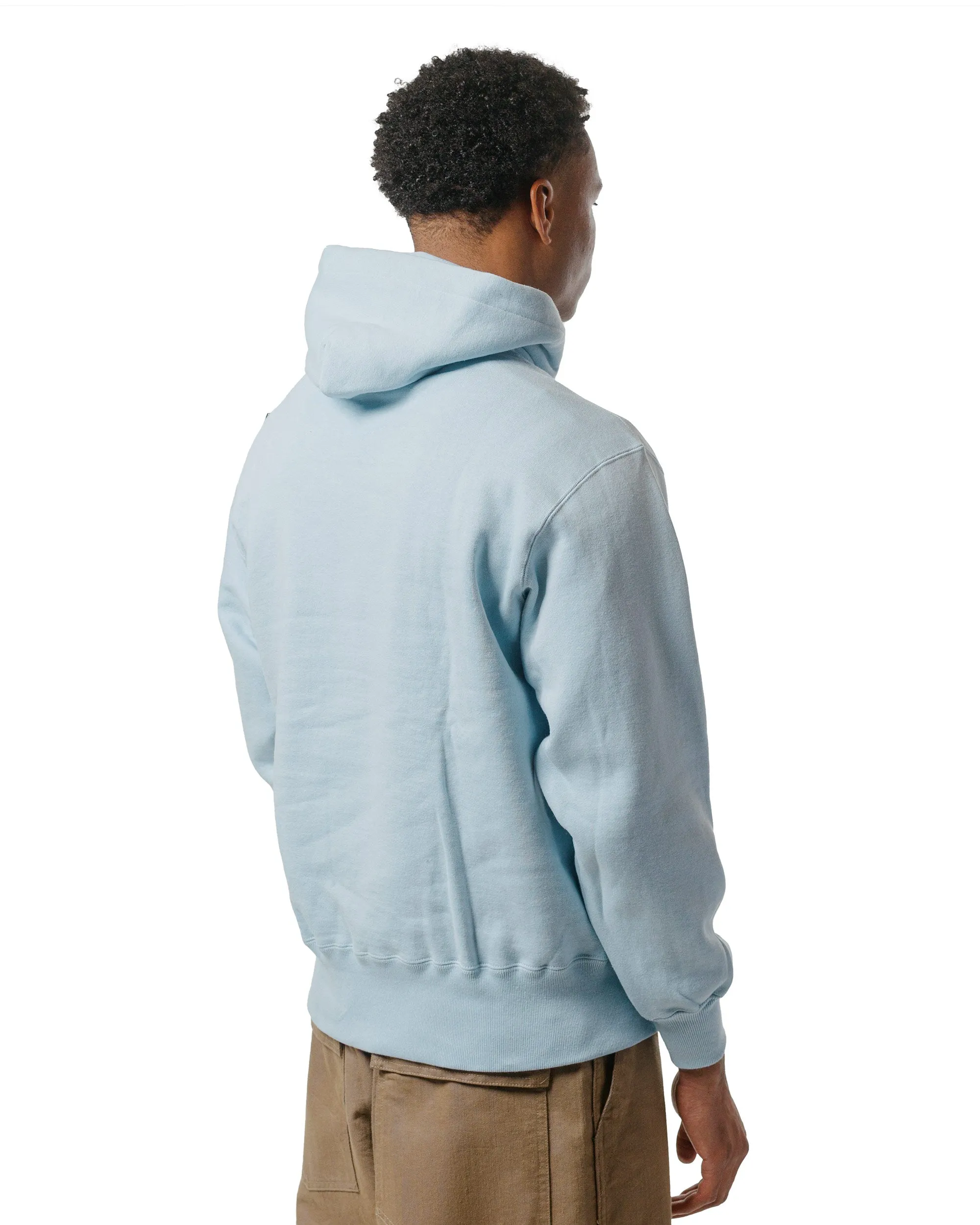 Running wear The Real McCoy??s MC24114 10 Oz. Loopwheel Hooded Sweatshirt Saxe