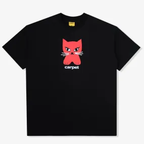 Relaxed and Easy Cat Tee (Black)