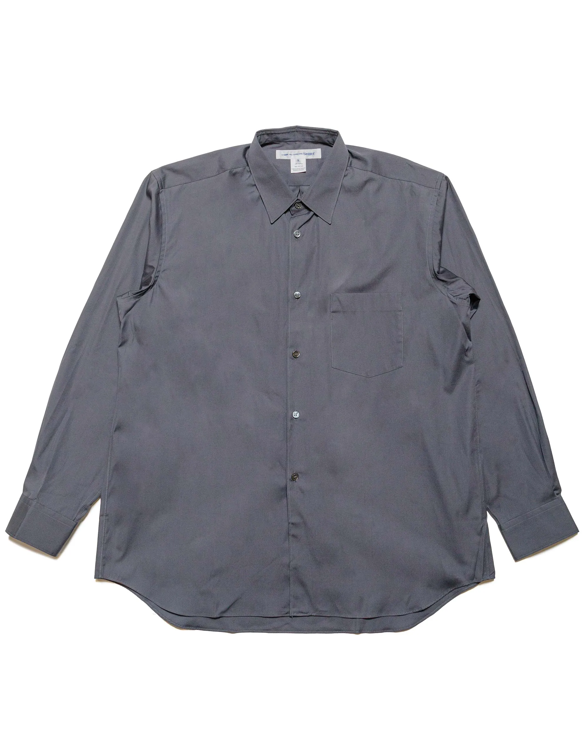 Quick-Dry Comme des Gar?ons SHIRT Wide Classic Shirt Grey