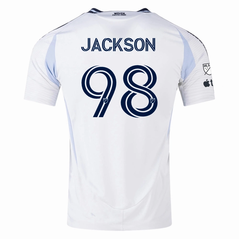 Stretch Material Minimal Detail adidas San Diego FC Authentic Jacob Jackson Away Jersey 25/26 w/ MLS & Apple Patch (White)