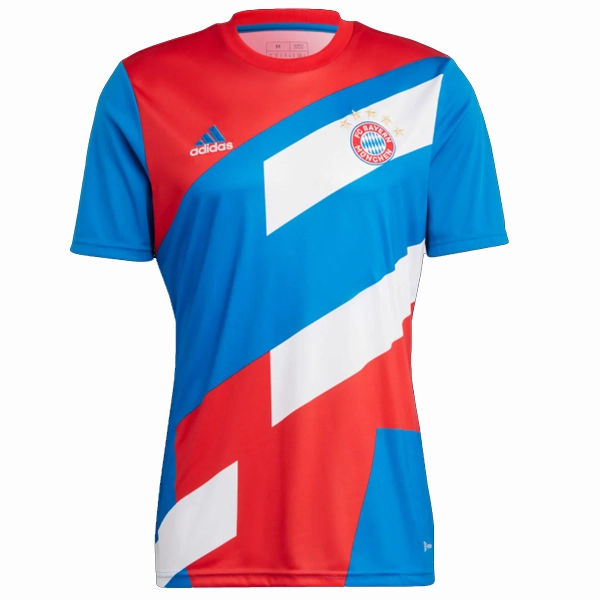 adidas Bayern Munich Prematch Jersey 22/23 (White/Bright Royal) Airflow Optimized