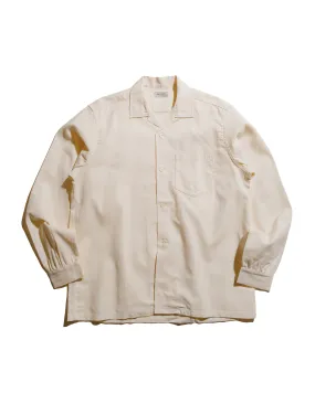 Odor Resistant The Real McCoy's MS25010 Joe McCoy Panama Shirt L/S Milk