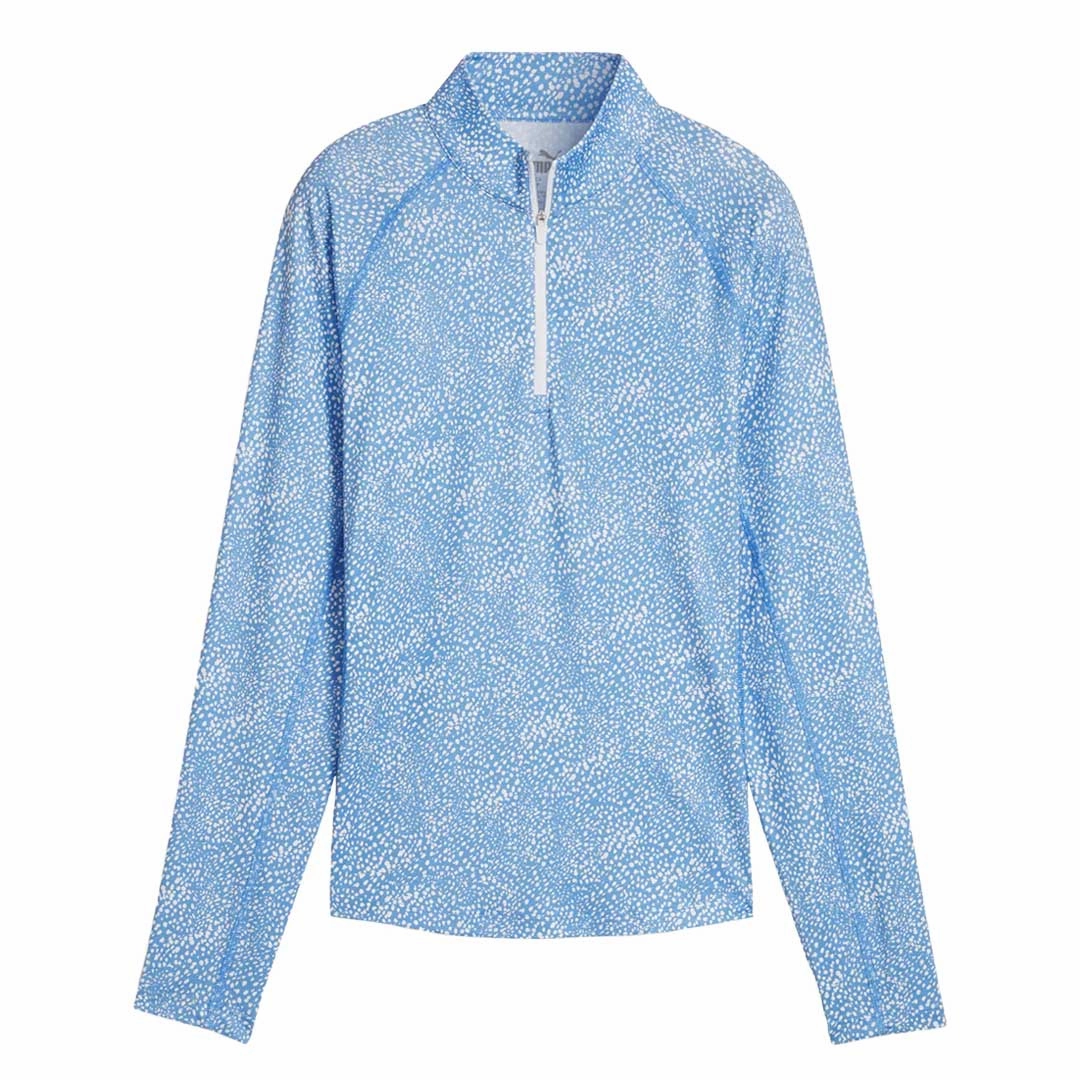Non Irritating Seamless Edges Everyday Wear Puma - Women's You-V Microdot Quarter-Zip Golf Sweater (623934 01)