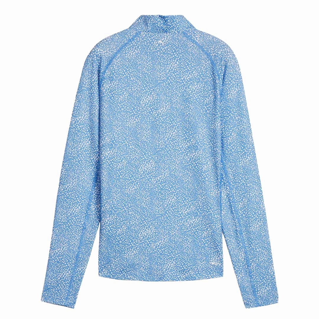 Bonded Hemline Bold Graphics Puma - Women's You-V Microdot Quarter-Zip Golf Sweater (623934 01)